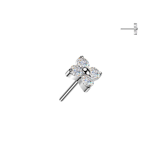 Micro Flower Flat Back Stud
