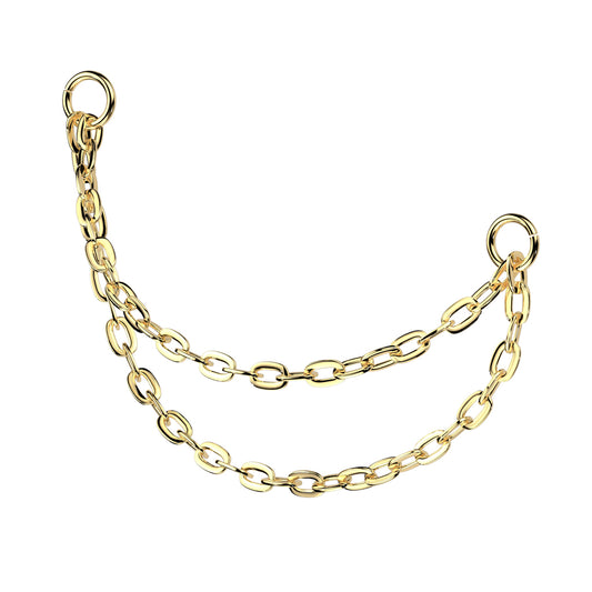Titanium Double Chain Connector