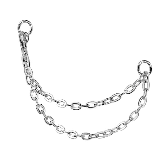Titanium Double Chain Connector